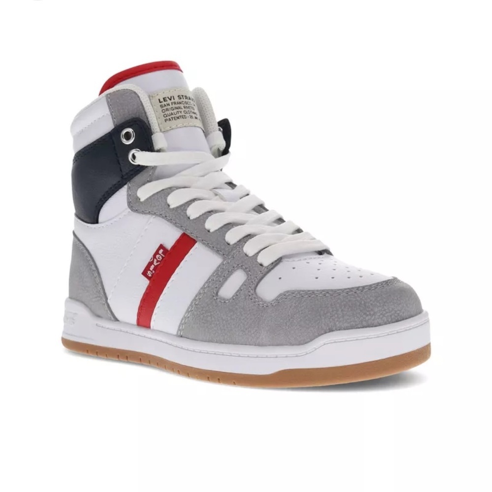 Levis Kids Unisex Hightop Sneaker Shoe, 13